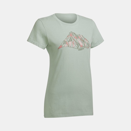 Keen Vêtements En Ligne | T-Shirts Keen Faceted Mountain Femme Vert Olive (FRA975206)